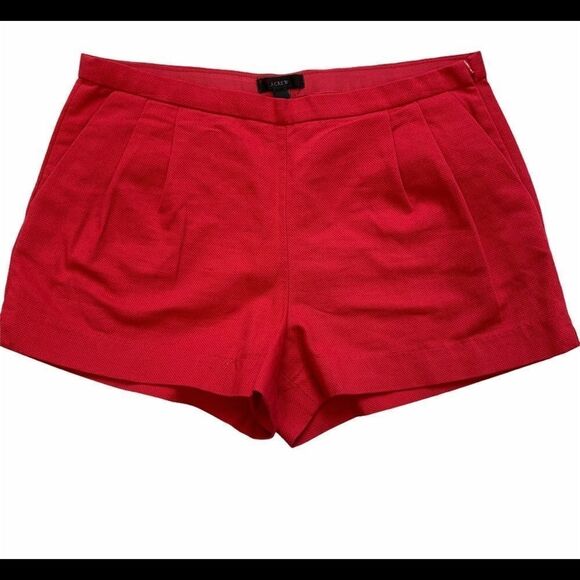 J.crew coral pink pleated shorts size 8 - Picture 4 of 9
